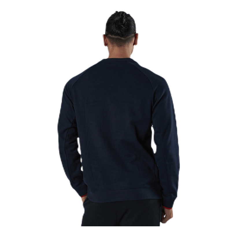 Blocked Fleece Logo Crew Blue