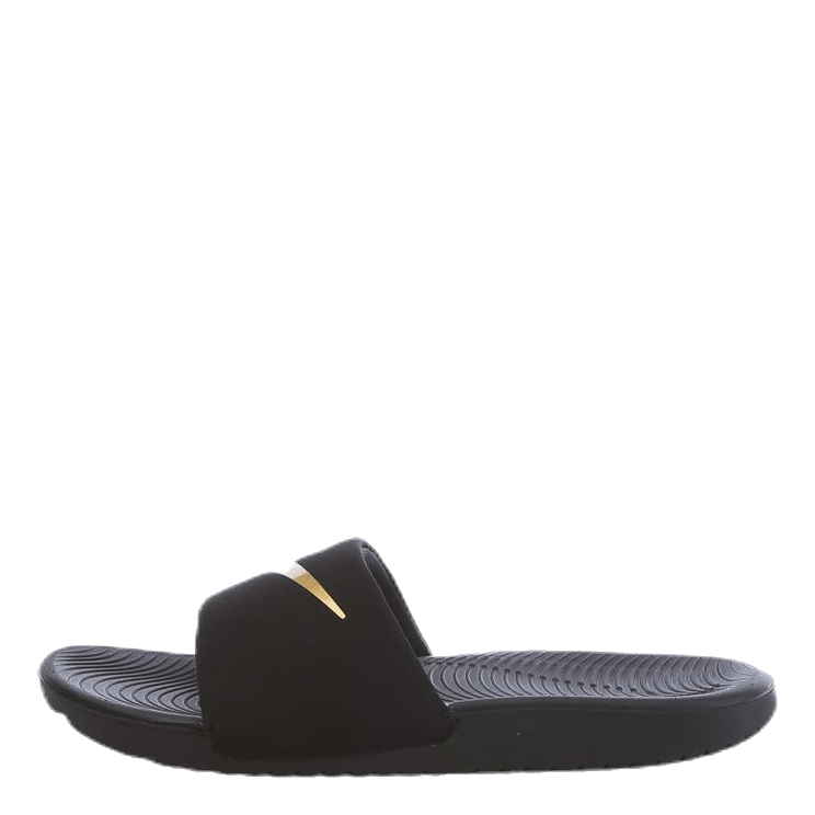 Kawa Little/Big Kids' Slides BLACK/METALLIC GOLD