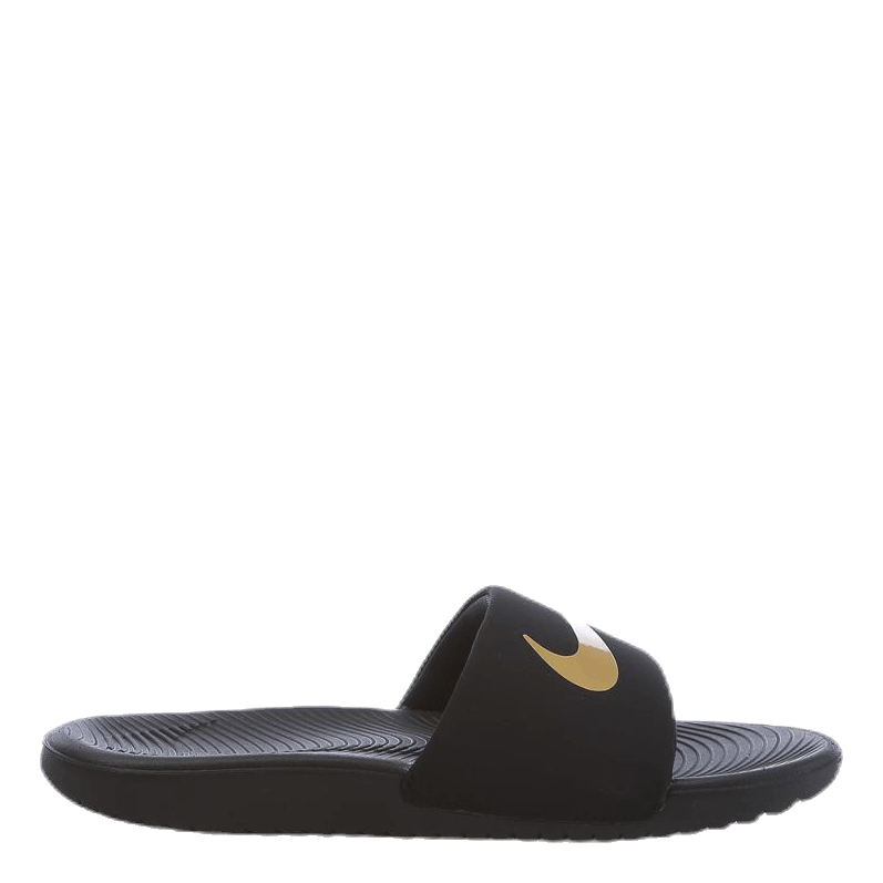 Kawa Little/Big Kids' Slides BLACK/METALLIC GOLD