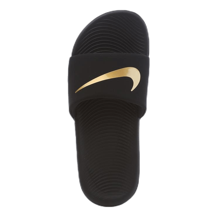 Kawa Little/Big Kids' Slides BLACK/METALLIC GOLD