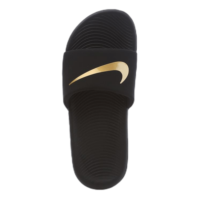 Kawa Little/Big Kids' Slides BLACK/METALLIC GOLD