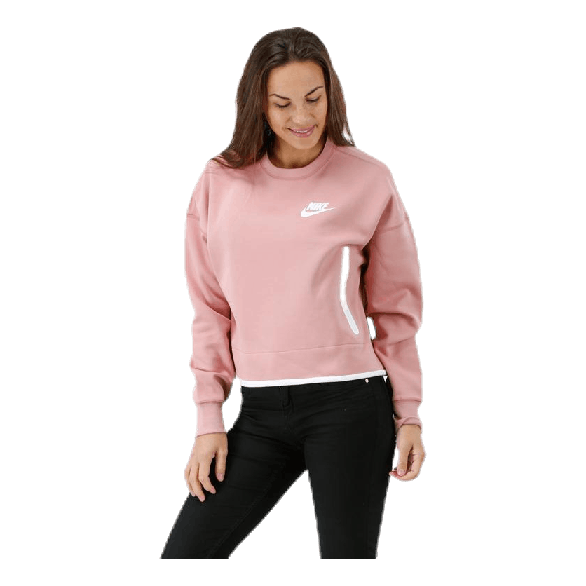 Tech Fleece Crew Pink/White