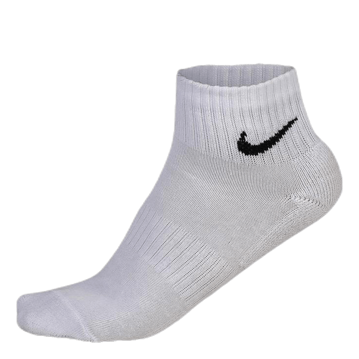 Everyday Cushioned Training Ankle Socks (3 Pairs) WHITE/BLACK