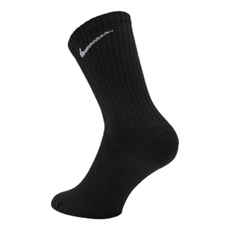 Everyday Cushioned Training Crew Socks (6 Pairs) BLACK/WHITE