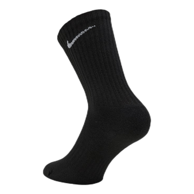 Everyday Cushioned Training Crew Socks (6 Pairs) BLACK/WHITE