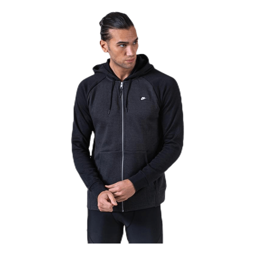 Optic Hoodie Full-Zip Black