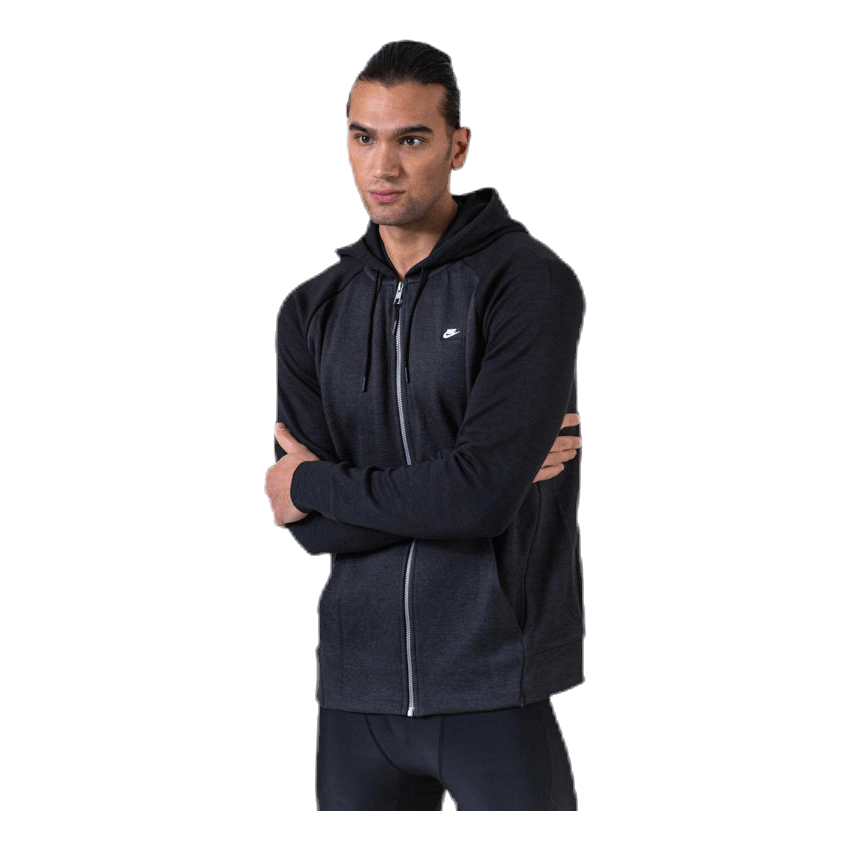 Optic Hoodie Full-Zip Black