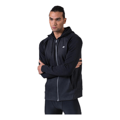 Optic Hoodie Full-Zip Black