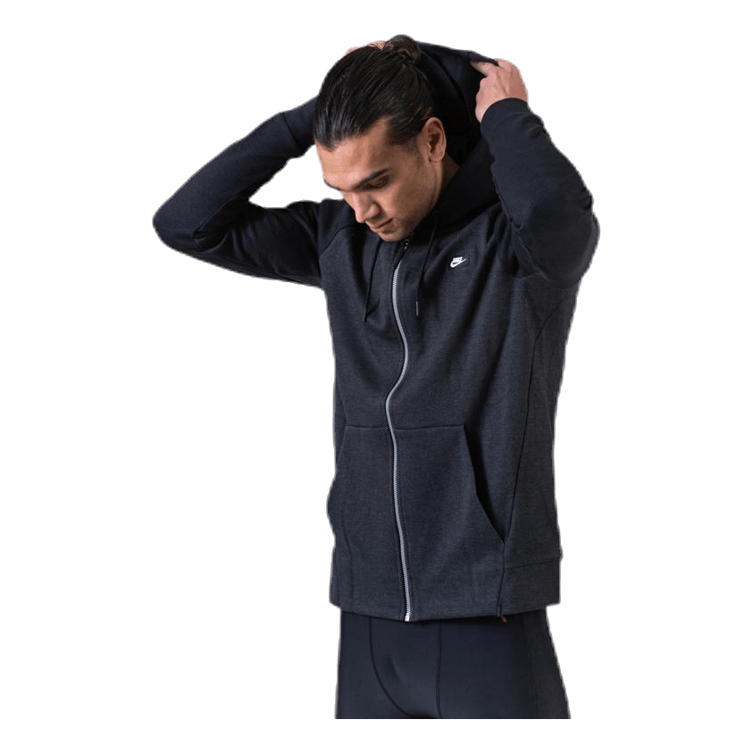 Optic Hoodie Full-Zip Black