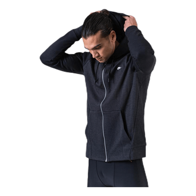 Optic Hoodie Full-Zip Black