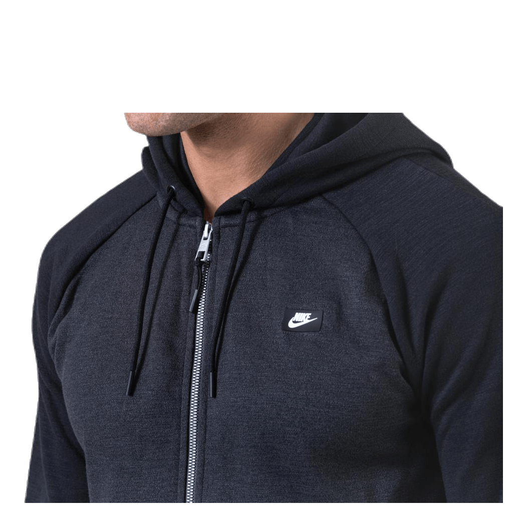 Optic Hoodie Full-Zip Black