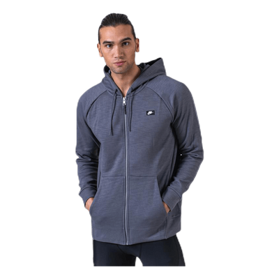 Optic Hoodie Full-Zip Grey