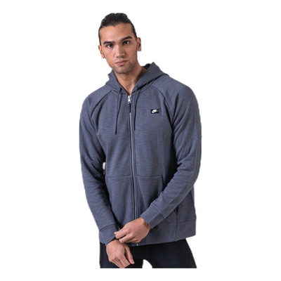 Optic Hoodie Full-Zip Grey