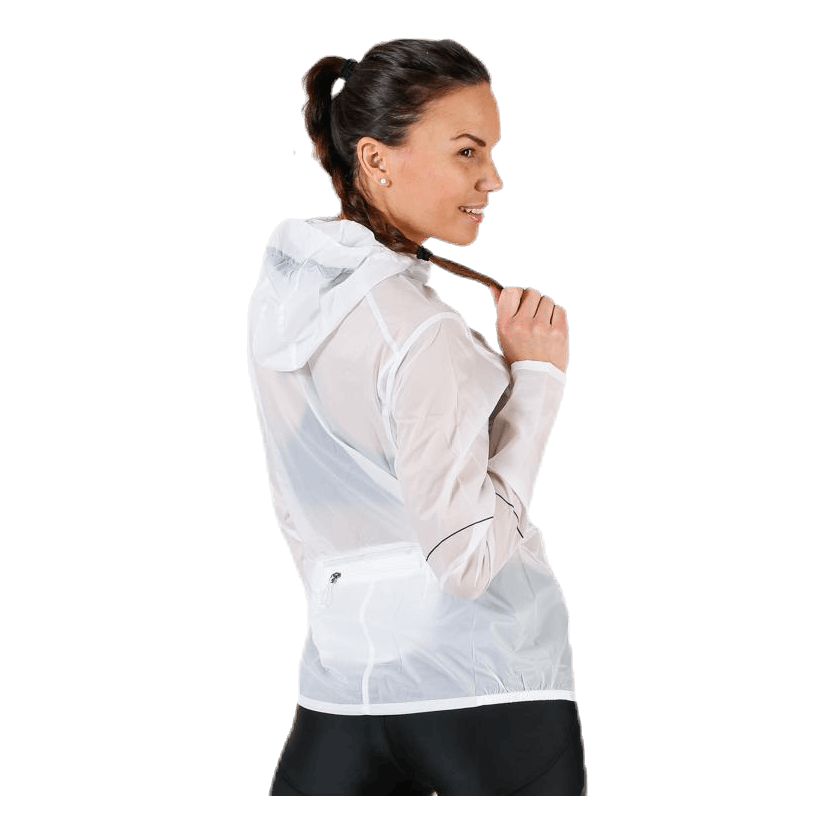 Elevate Aero Full Zip Hoodie White/Grey