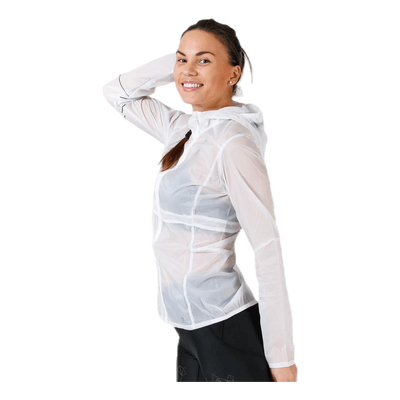 Elevate Aero Full Zip Hoodie White/Grey