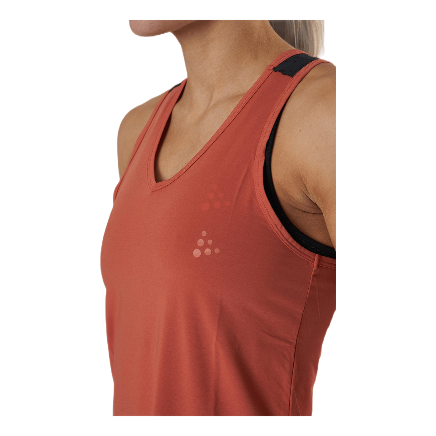 ADV Charge Perforated Singlet Orange/Black