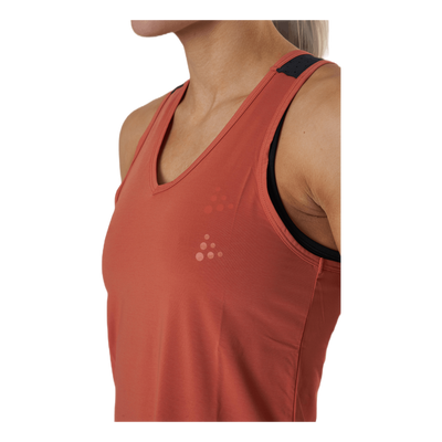 ADV Charge Perforated Singlet Orange/Black