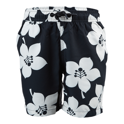 Jr Loose Kenny Swimshorts White/Black