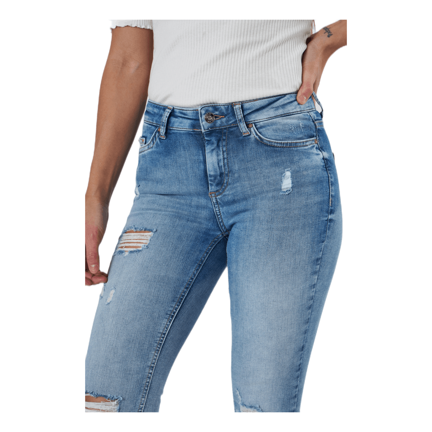 Blush Mid Denim Light Blue Denim