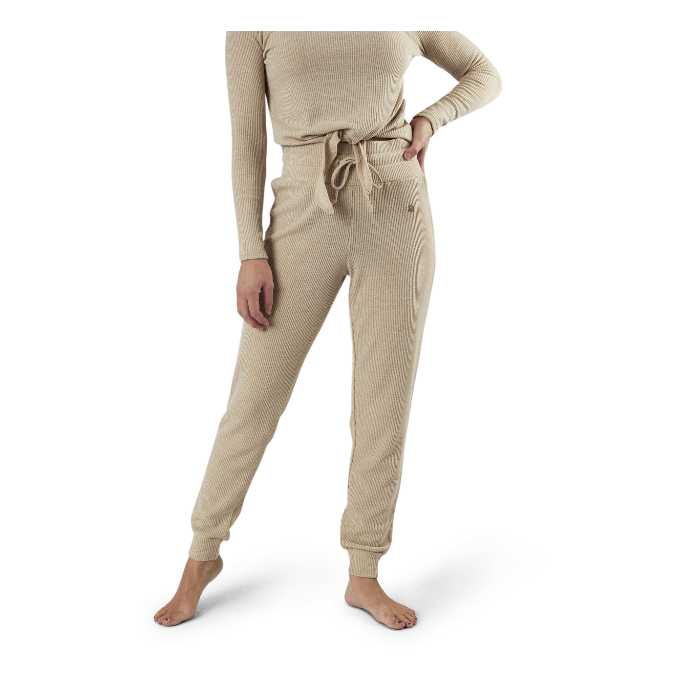 Studio Rib Pant Beige