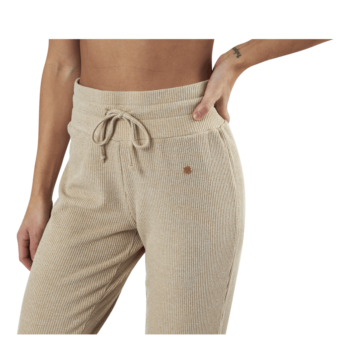 Studio Rib Pant Beige