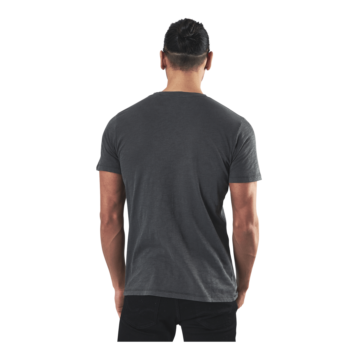 Wash Jeans Tee Ss Crew Neck Black