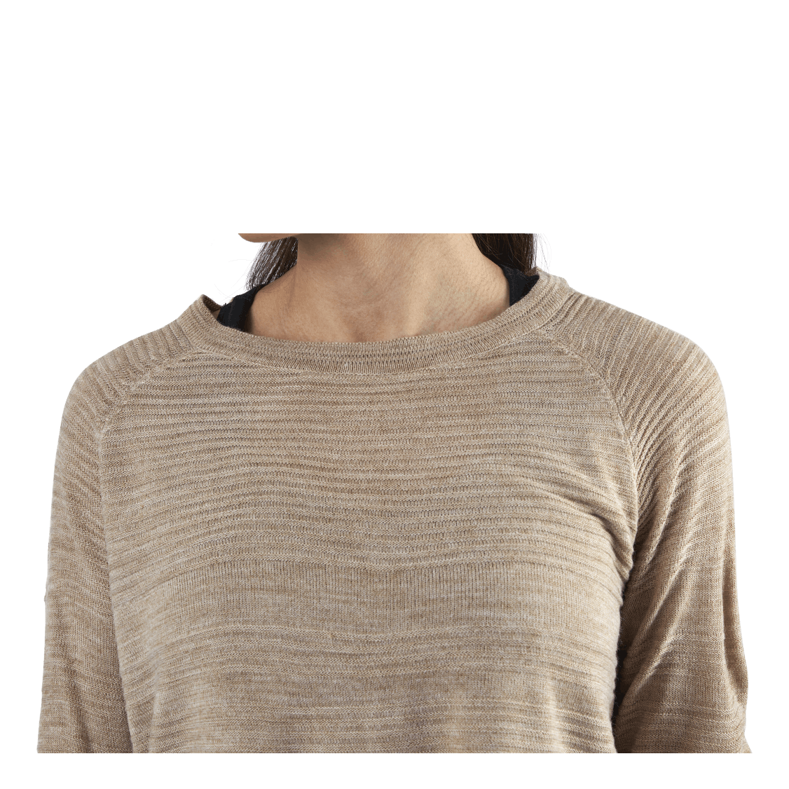 Caviar L/S Pullover Knt Beige