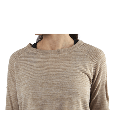 Caviar L/S Pullover Knt Beige