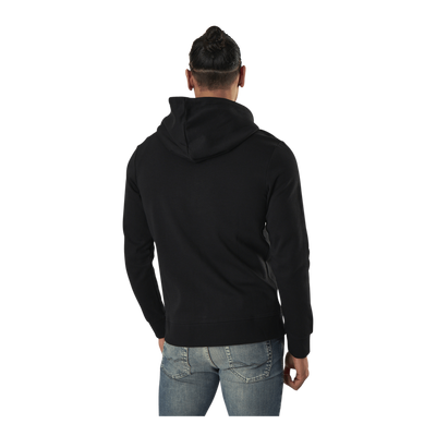 Basic Sweat Zip Hood Black