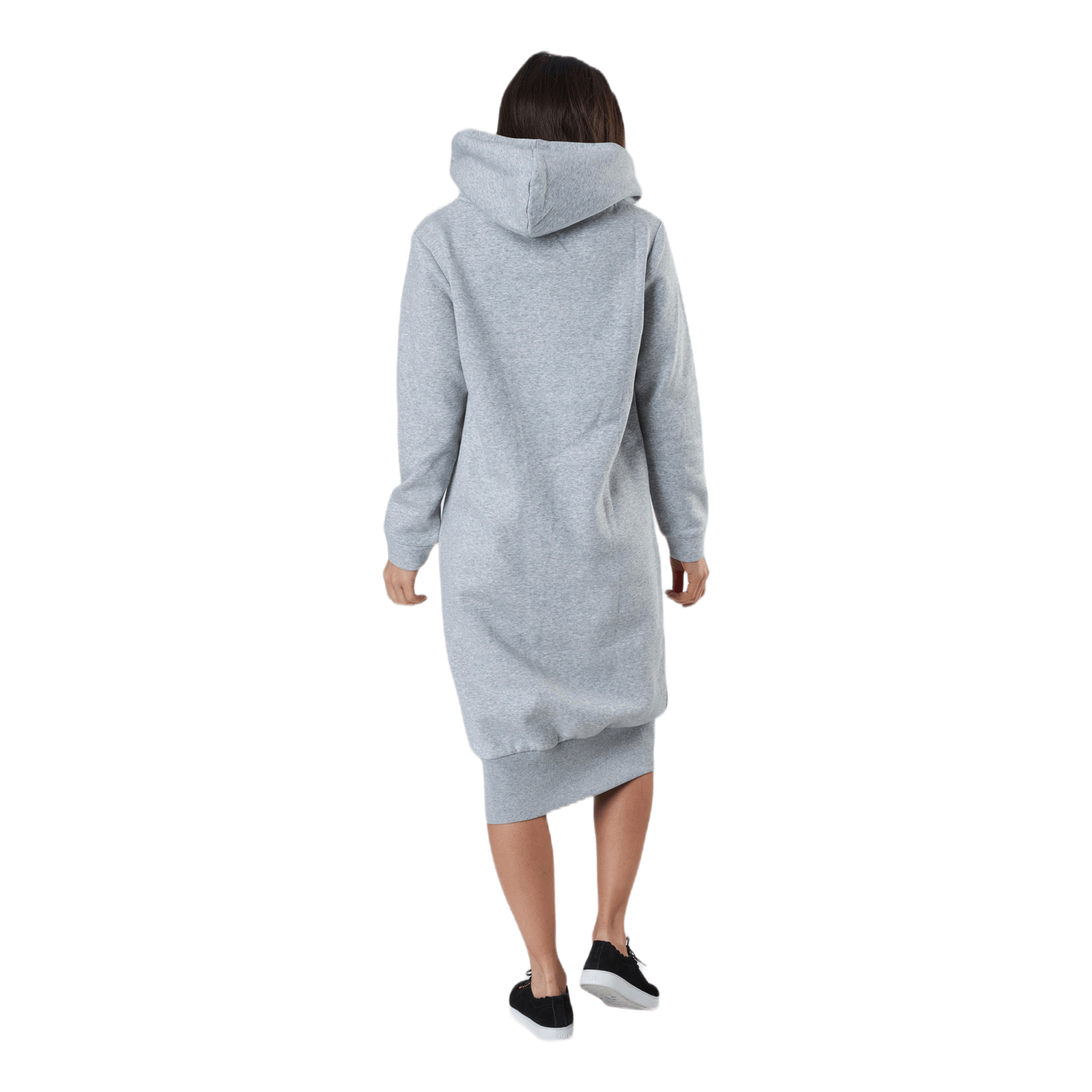 Leda Ls Hoodie Sweat Dress Bc Grey