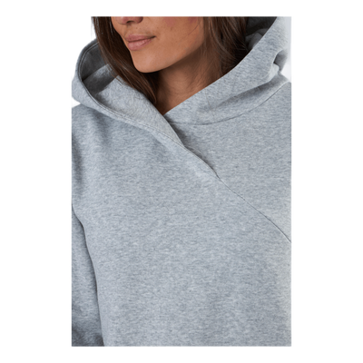 Leda Ls Hoodie Sweat Dress Bc Grey