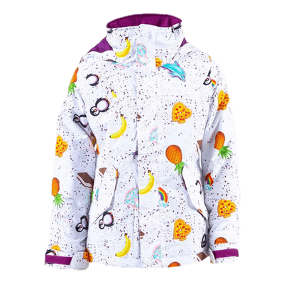 Girls Elodie Jacket Patterned/White