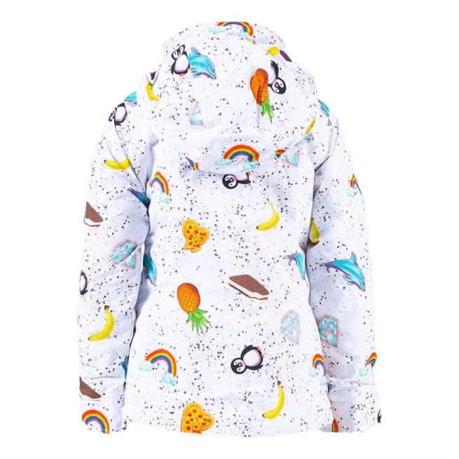 Girls Elodie Jacket Patterned/White