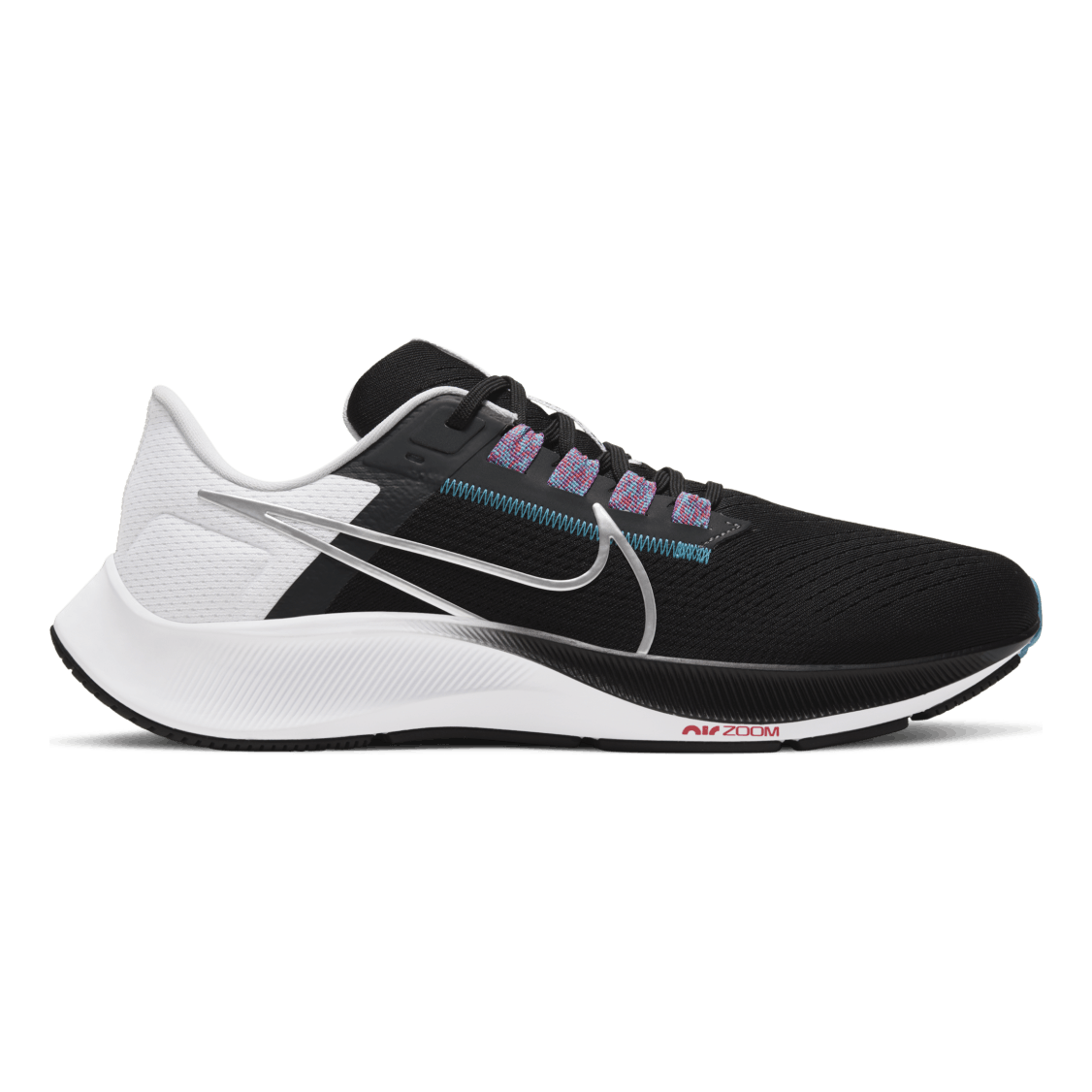 Air Zoom Pegasus 38 Mens Black/Silver