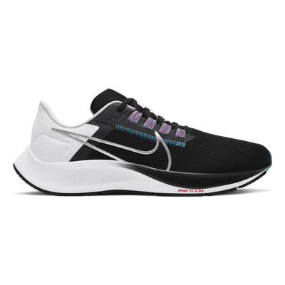 Air Zoom Pegasus 38 Mens Black/Silver