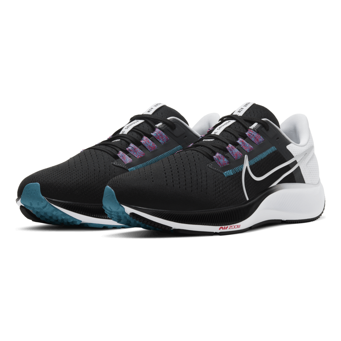 Air Zoom Pegasus 38 Mens Black/Silver