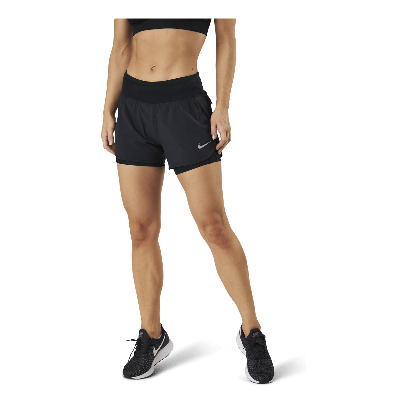 Eclipse 2-In-1 Running Shorts Black