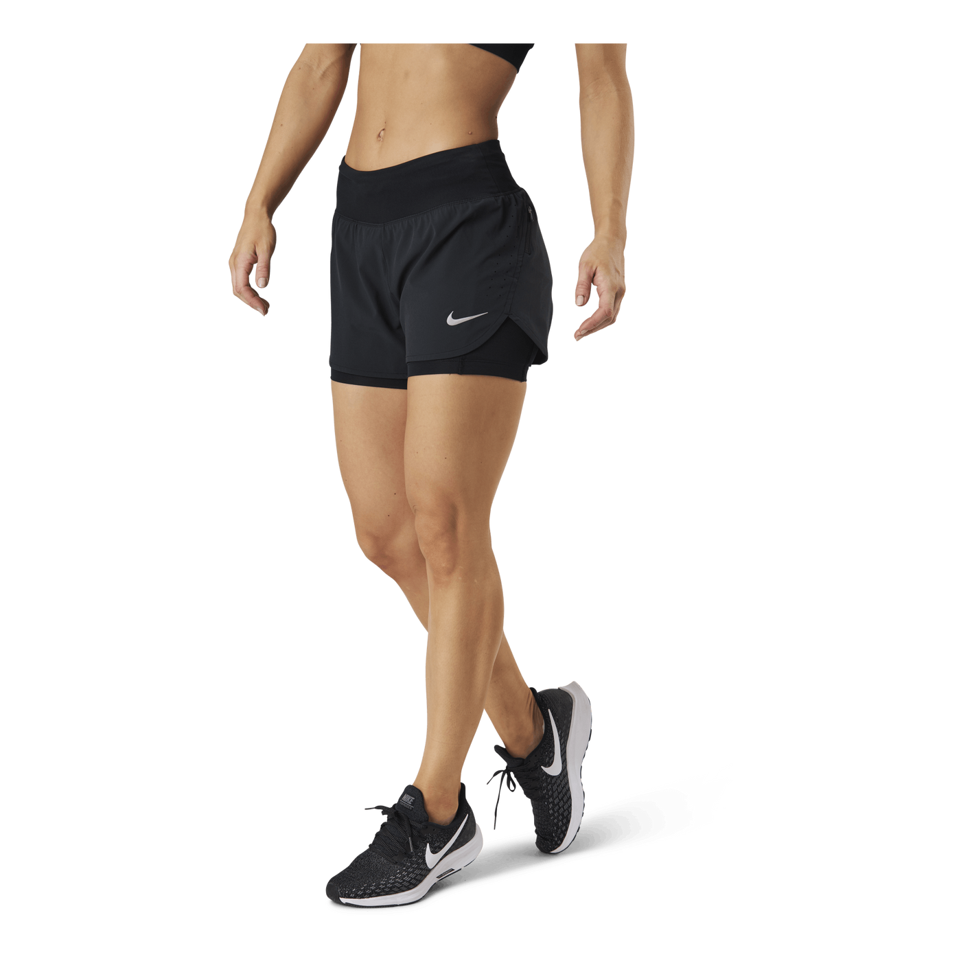 Eclipse 2-In-1 Running Shorts Black