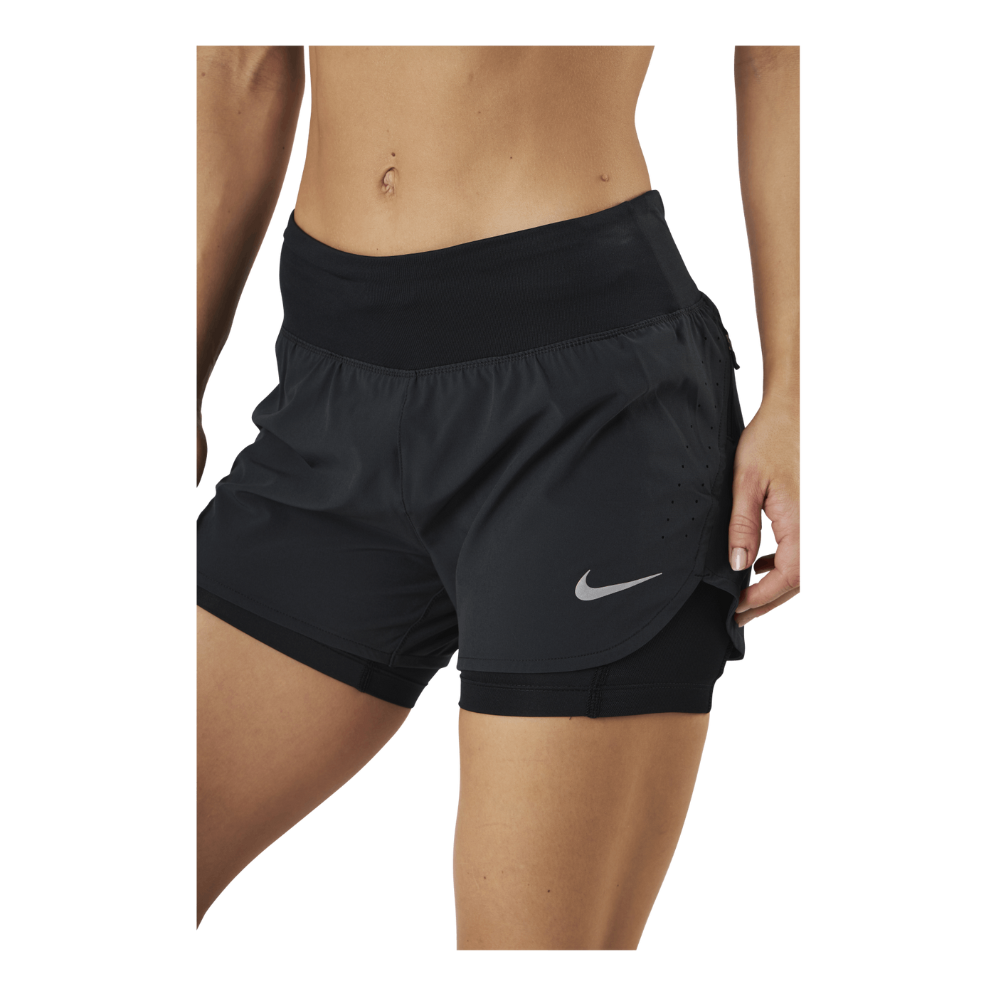 Eclipse 2-In-1 Running Shorts Black