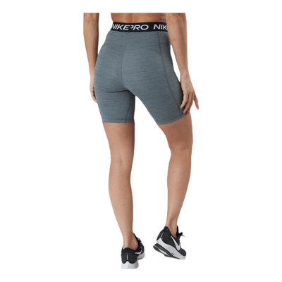 Nike Pro 365 Women's High-Rise 7" Shorts SMOKE GREY/HTR/BLACK/BLACK