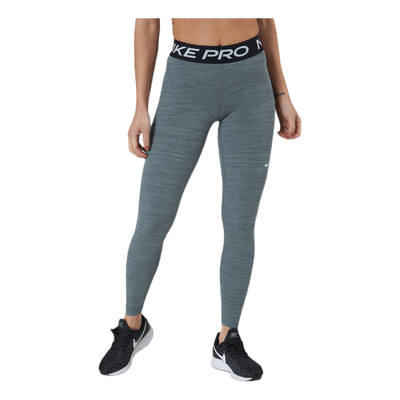 Nike Pro Women's Mid-Rise Mesh-Paneled Leggings SMOKE GREY/HTR/BLACK/WHITE