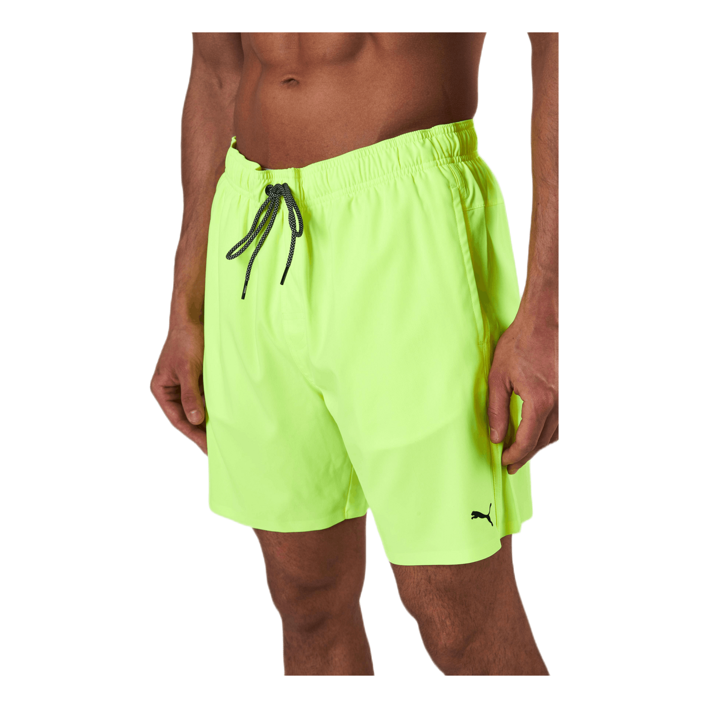 Medium Length Swim Shorts Yellow