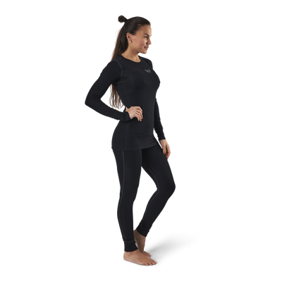 Jenna Bamboo Baselayer Set Black