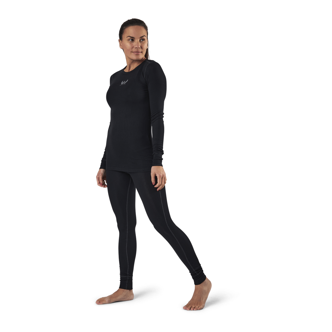 Jenna Bamboo Baselayer Set Black