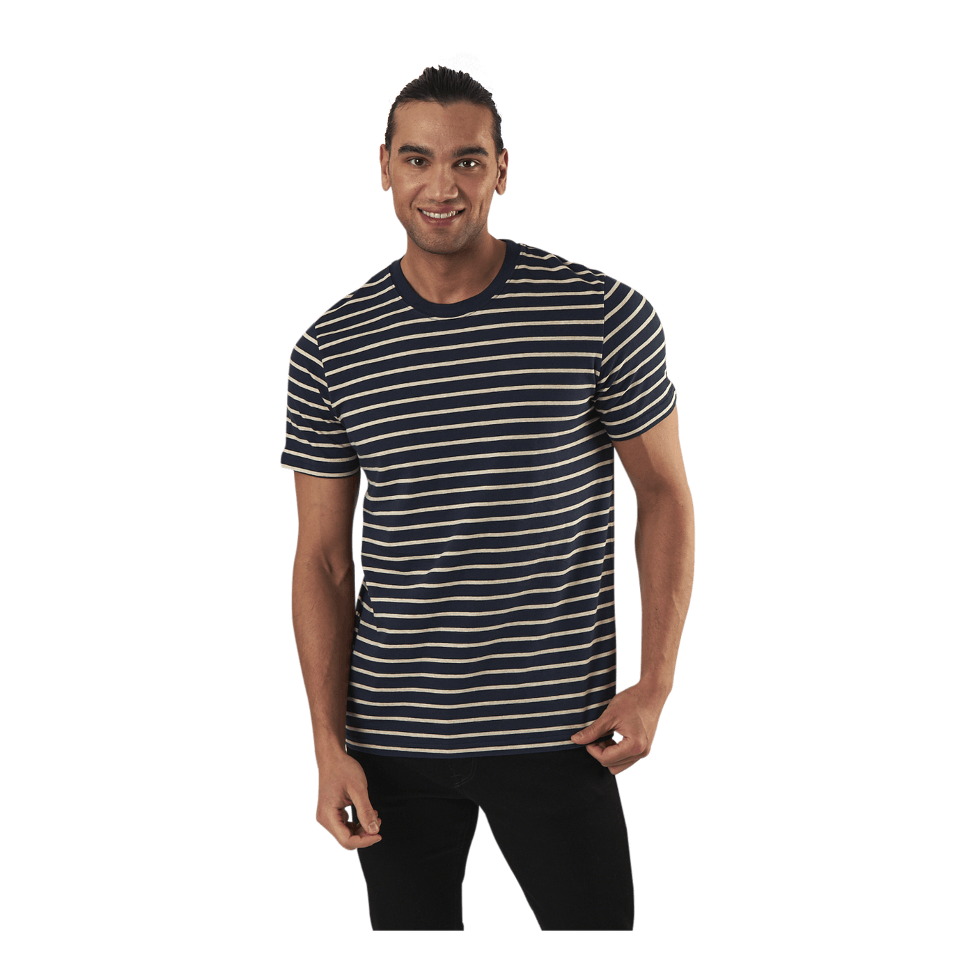 Striped Tee Ss Crew Neck Blue