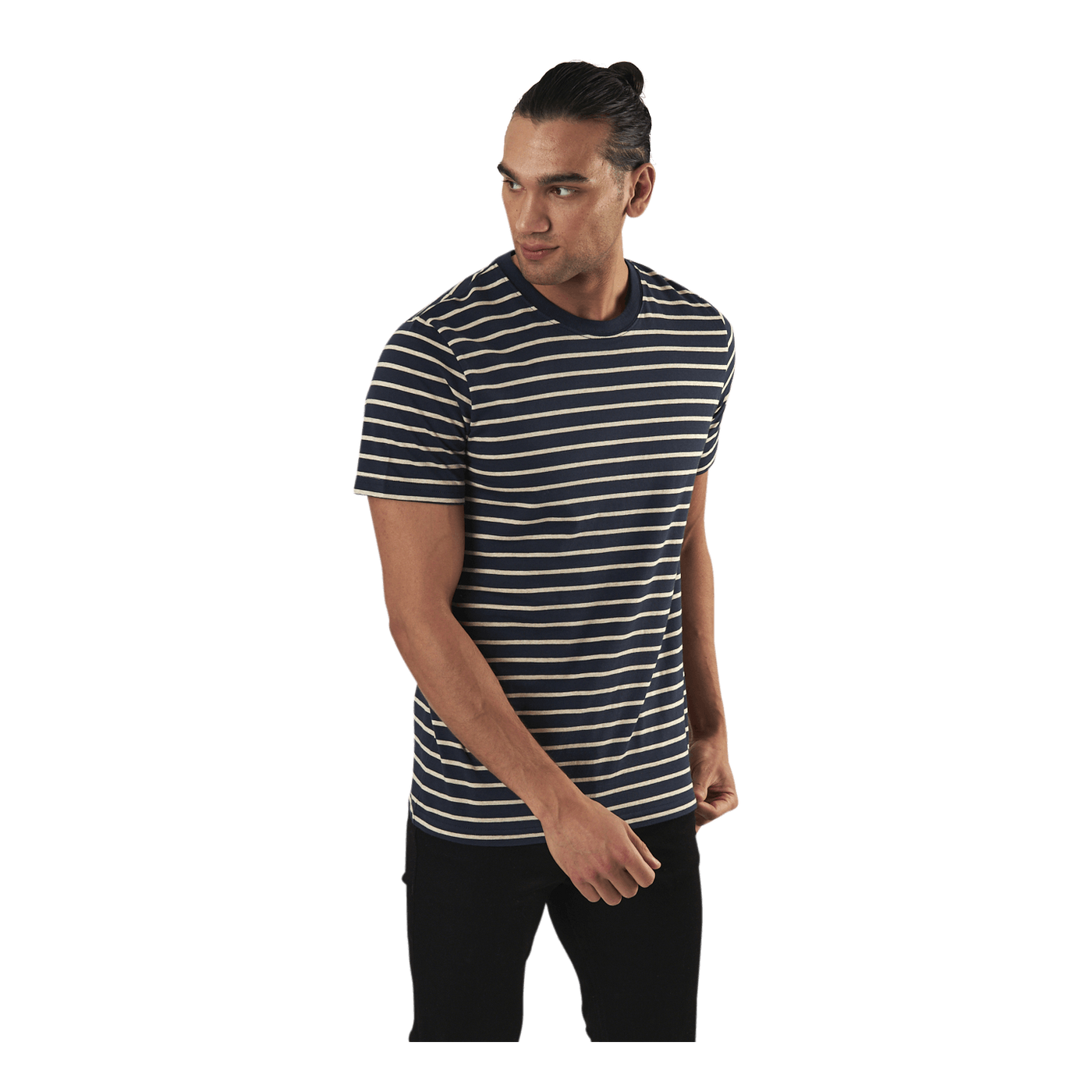 Striped Tee Ss Crew Neck Blue