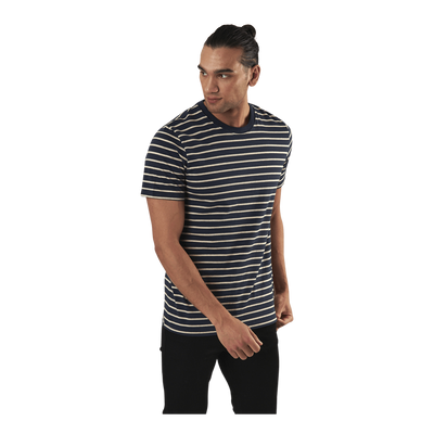 Striped Tee Ss Crew Neck Blue