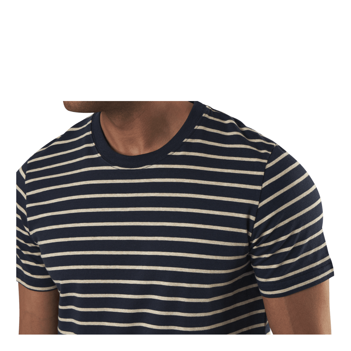 Striped Tee Ss Crew Neck Blue