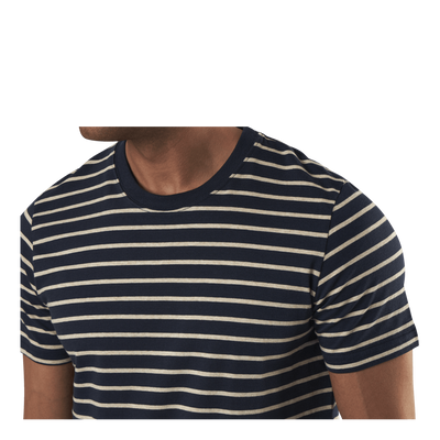 Striped Tee Ss Crew Neck Blue