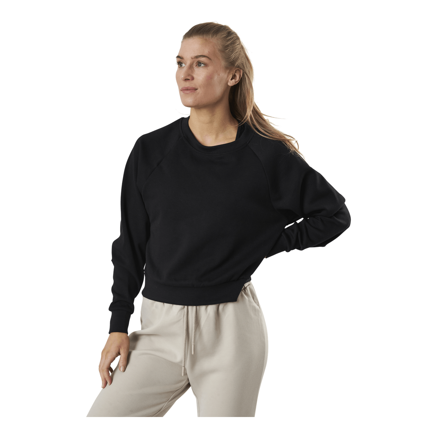 Joy L/S Raglan O-Neck Swt Black